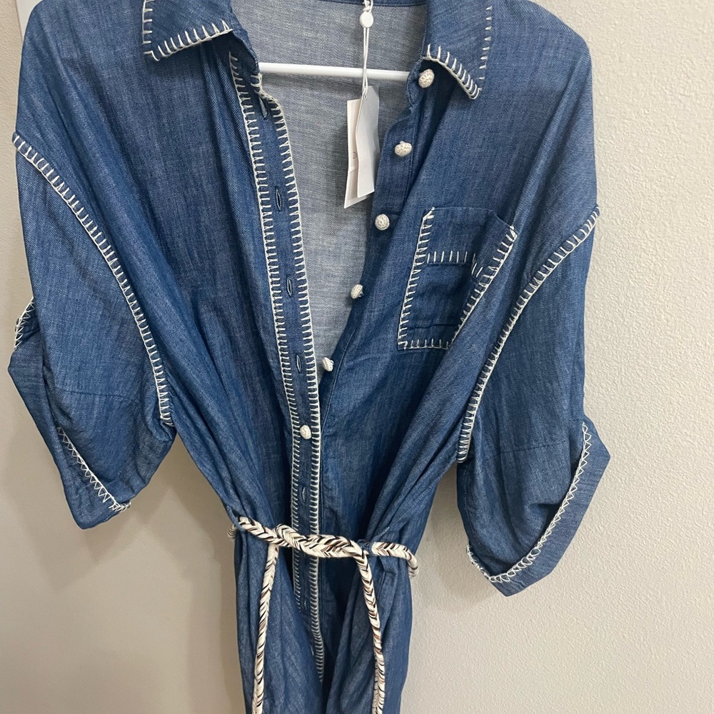 Zimmermann Blue Denim Midi Dress NWT SALE